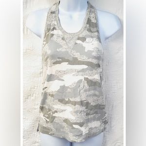 Nike Girls Active Tank Top- Gray Camo